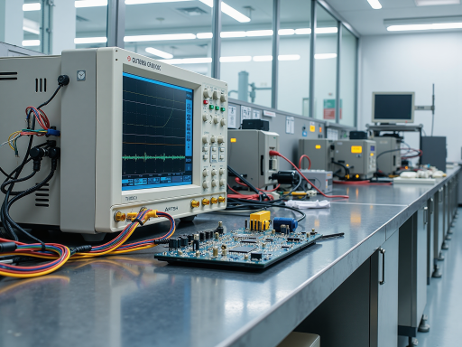 电子电路设计软件界面截图，显示复杂的电路图和参数设置，电脑屏幕背景，专业工作环境